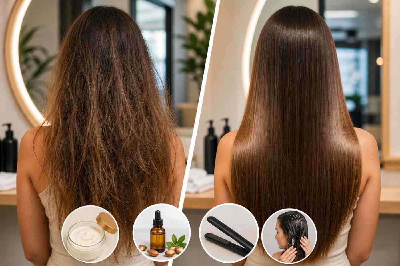 Hair salon in Burbank CA for dry hair treatment